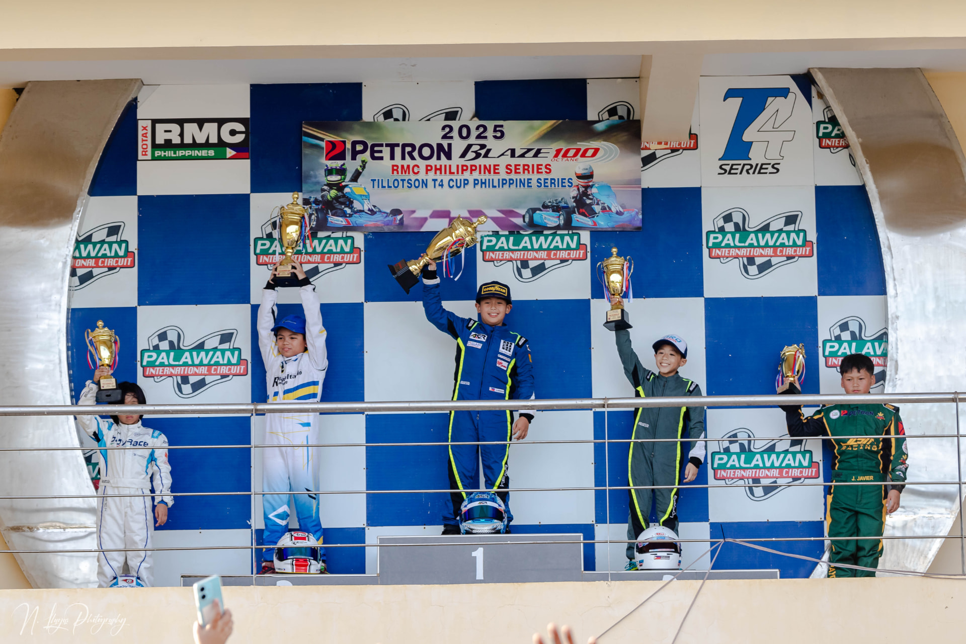 Antonio Racelis on the top step of the Palawan podium